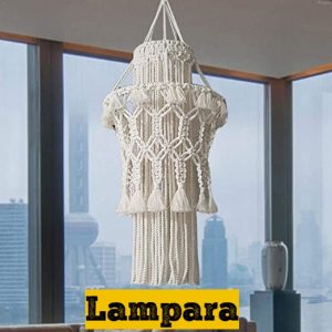 lampara de macrame
