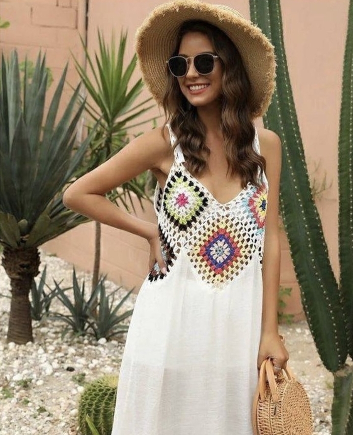 Vestido macramé verano